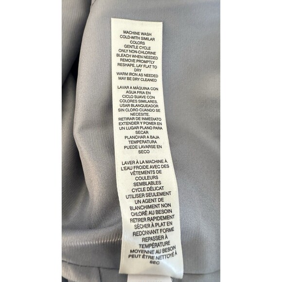 WHBM Silver Metallic Lace Bell Sleeve Mini BodyCon Party Coctail Dress Sz 12 NEW - Picture 9 of 10